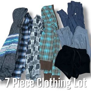 7 Piece Clothing Lot: Asics, Senita, Pinspark, Self Esteem, Wet Seal, Small-Med